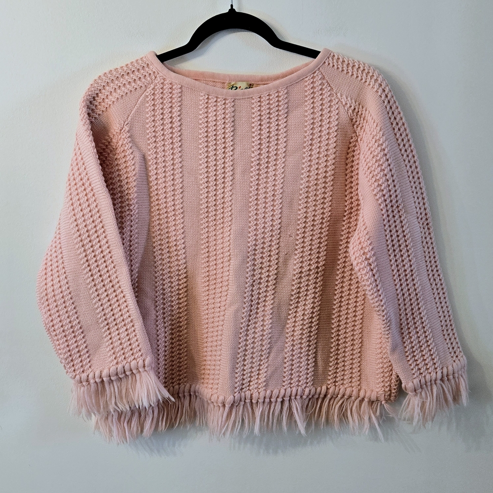 Vintage Ricci Wool Fringe Sweater